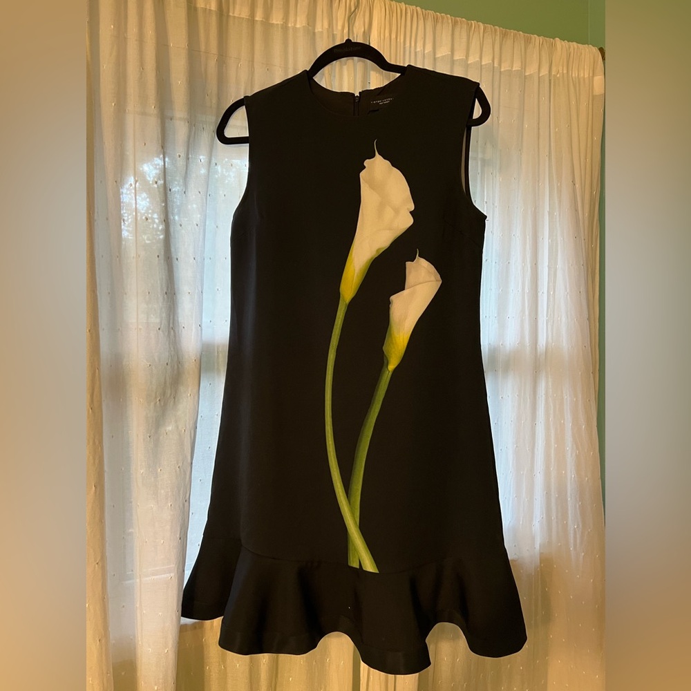 Victoria Beckham for Target Black Calla Lily Dress, size small